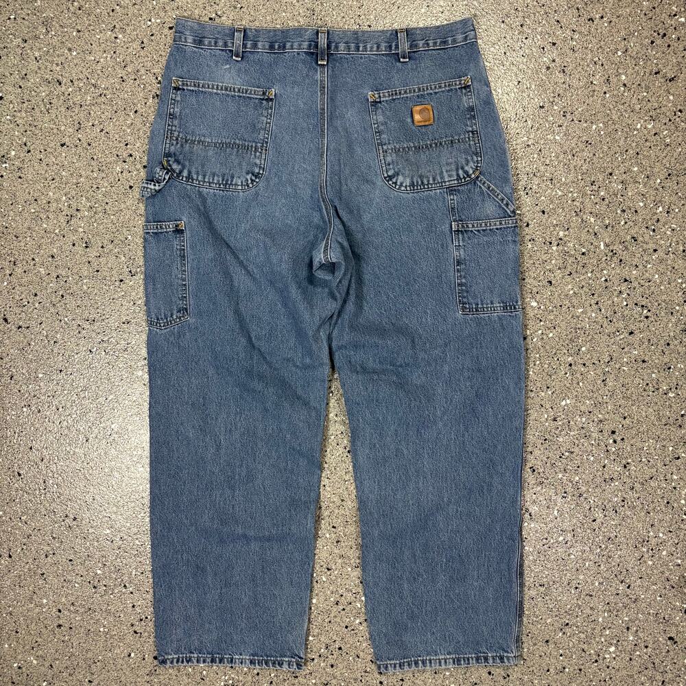 Carhartt Loose Original Fit Baggy Blue Denim Workwear Jeans
